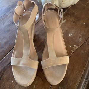 Suede platform heels by Loeffler Randall